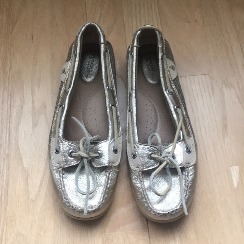 Sperry Metallic Gold Anglefish Boatshoe